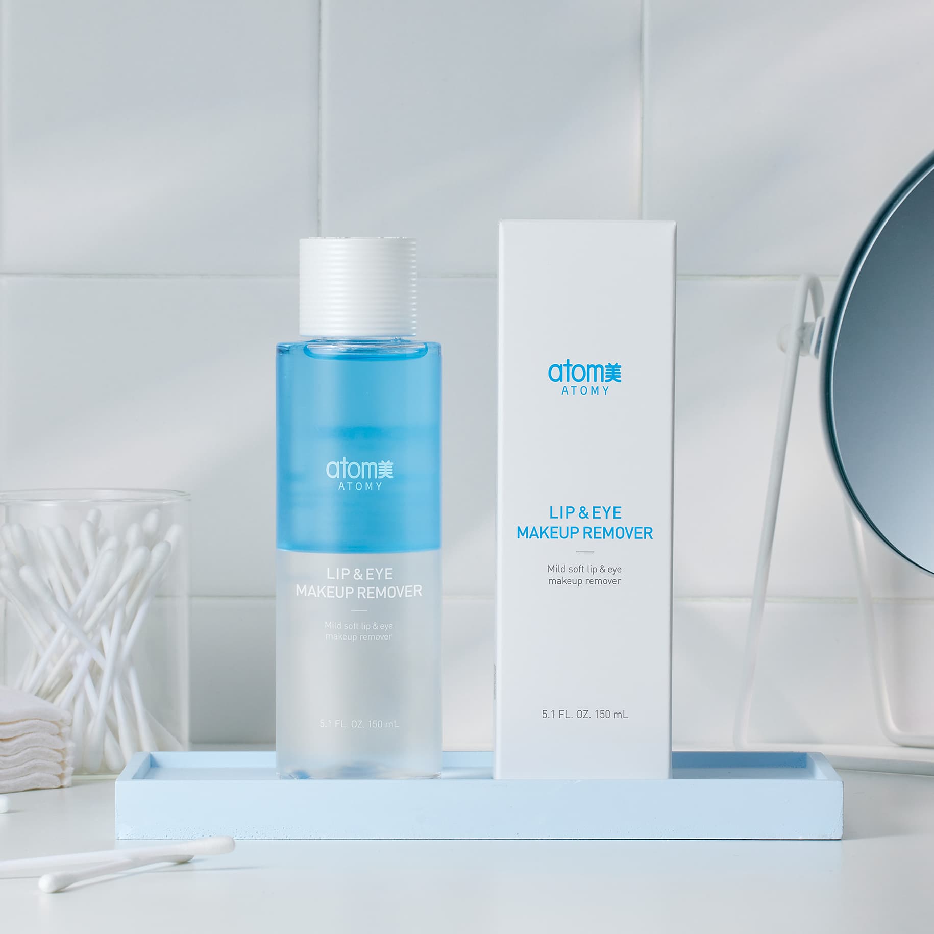 Двухфазное средство для снятия макияжа Атоми