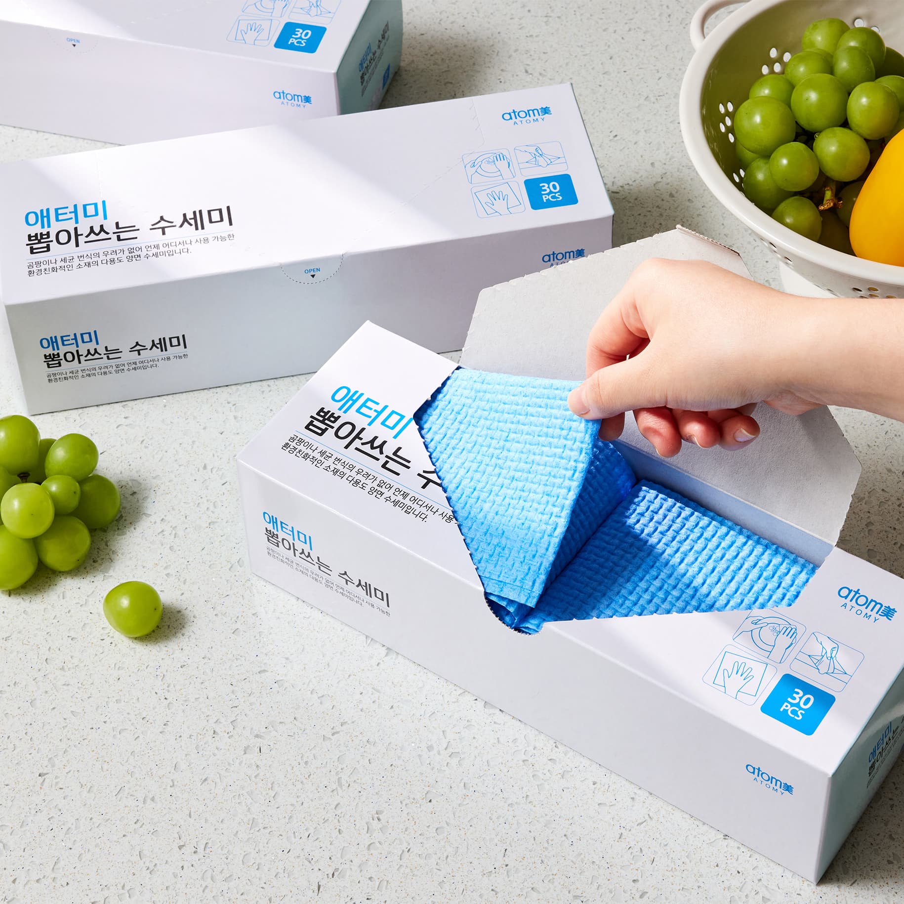 Губки-салфетки Атоми