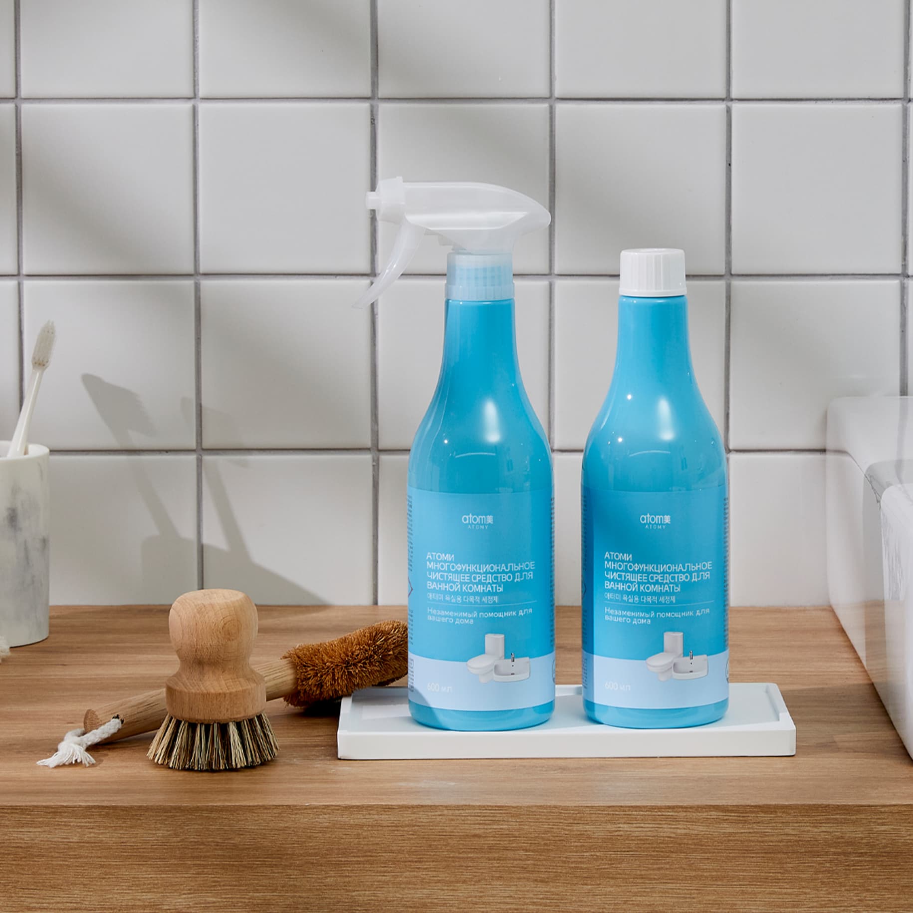 Многофункциональное чистящее средство для ванной комнаты Атоми