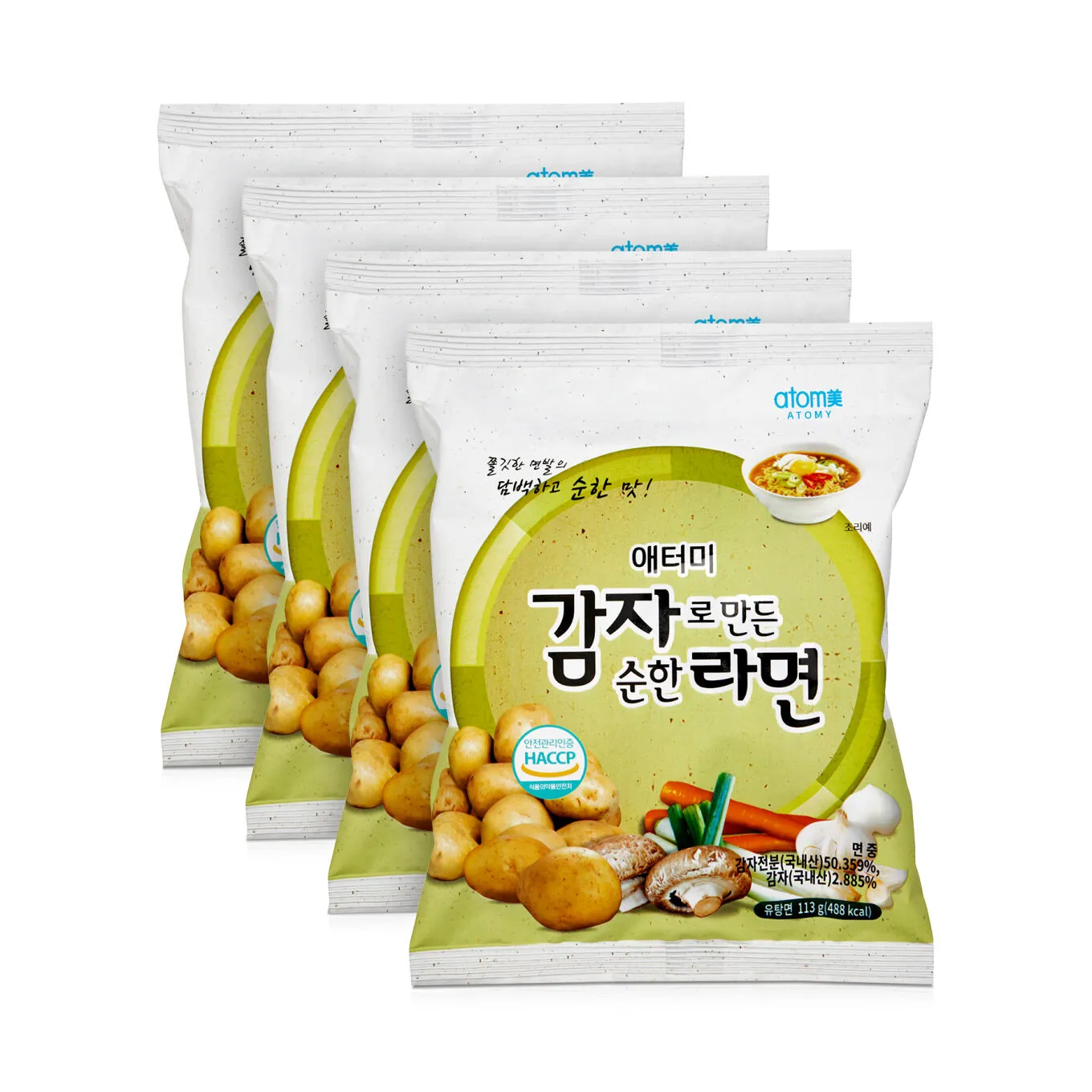 Картофельный рамен Атоми (неострый) 4шт
