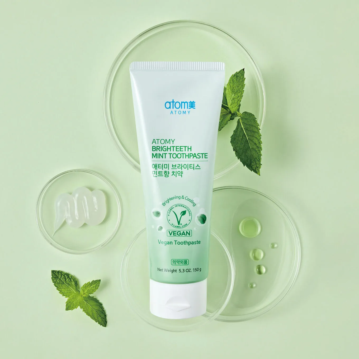 Освежающая зубная паста с мятой Атоми